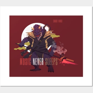 Music Never Sleeps (Galaxkylian) Posters and Art